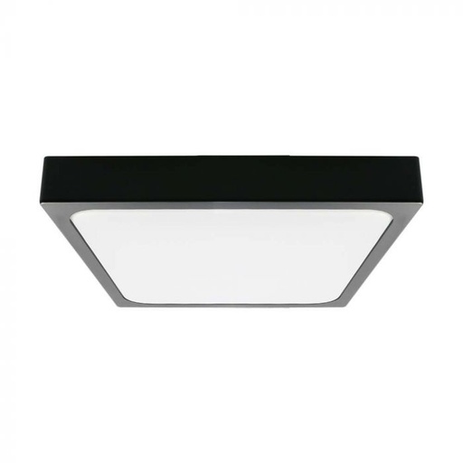 [76461-24]  VT-8624-SQ 24W-4000K LED DOME LIGHT SAMSUNG CHIP SQUARE BLACK FRAME IP44