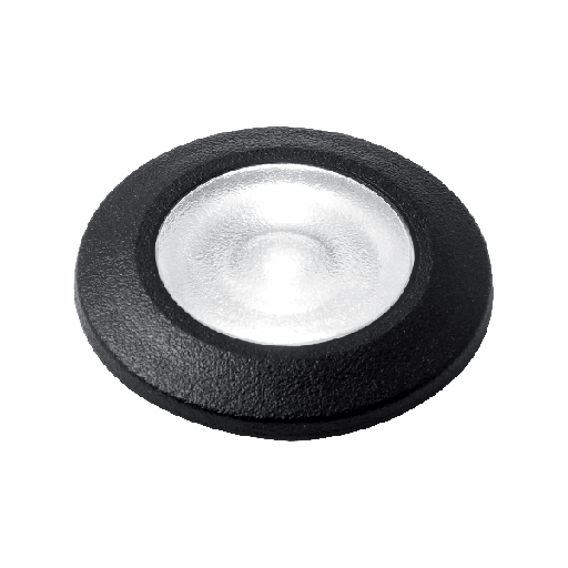 [96TERESA/BL] 96TERESA/BL Inbouw vloerlamphouder D:50/H:77 G9 Led-lamp 1,7W-4000K - IP67 Zwarte Hars