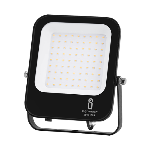 [IK03-50W] Projecteur LED Aigostar IK03-50W 50W carré noir SMD 4000K blanc naturel 220-240V～4700lm