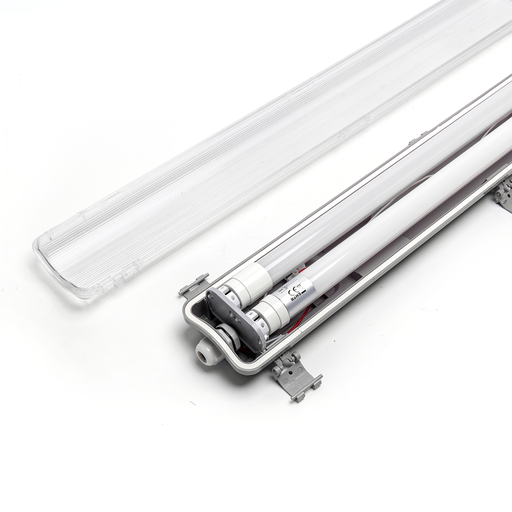 ELMARK 89085SLIM 2X10W LED WP LAMPFITTING (60CMX2) MET BUIS IP65