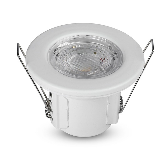 [8178] V-TAC VT-885W Spot LED encastrable 5W blanc neutre 4000K résistance au feu IP65 dimmable