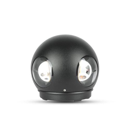 VT-834 4W LED WANDLAMP (ROND) IP65 - ZWARTE BEHUIZING