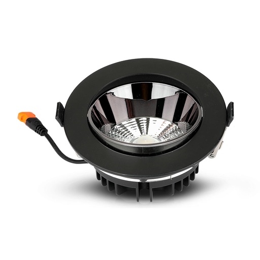Downlight LED COB VT-2-33 30 W avec puce Samsung et boîtier noir
