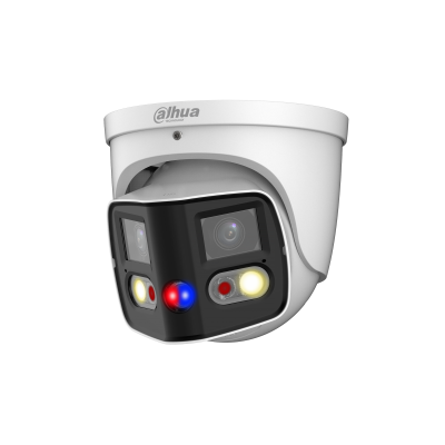 [IPC-PDW3849-A180-AS-PV] Dahua IPC-PDW3849-A180-AS-PV 2x4MP TiOC Duo Splicing Fixed-focal Eyeball WizSense Network Camera