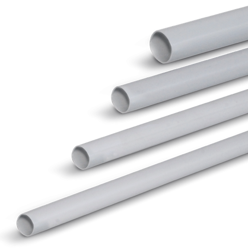 [TTH16] Ø 16 - 3m CONDUIT RIGIDE PVC nu GRIS CLAIR