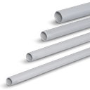 Ø 20 - 3m Bare PVC RIGID CONDUIT LIGHT GREY