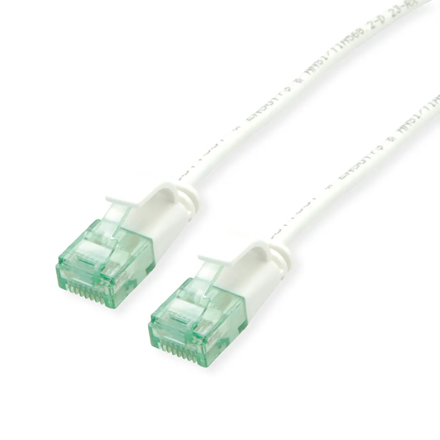 U/UTP - Cat6 RJ45 White Indoor Patch Cord, Certified, Copper, PVC