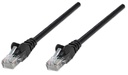 INT Network Cable, Cat6 Compatible, CCA, U/UTP, PVC, RJ45, 10.0 m, Black, Bag