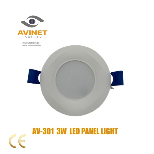 [AV-301] LED PANEL LIGHT 220V  AV-301 3W  ROUND  25000h