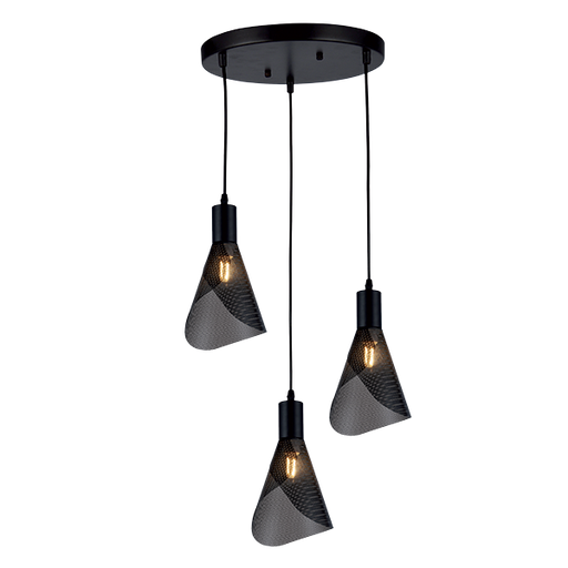 [955PARIS31P/BL]  955PARIS31P/BL PENDENTIF PARIS 3XE14 NOIR