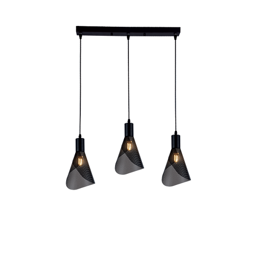 [955PARIS3P/BL] PARIS HANGER 3XE14 ZWART 955PARIS3P/BL