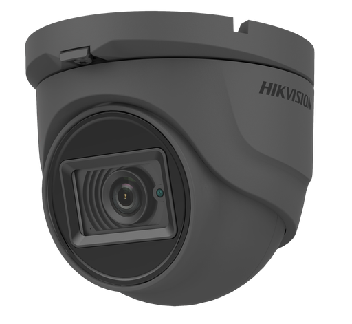 [DS-2CE76H0T-ITMFS] HIKVISION HD-TVI DS-2CE76H0T-ITMFS 5MP Turret Camera Fixed 2.8mm Lens Metal Audio Black