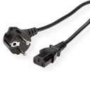 VALUE Power Cable, straight IEC Conncector, black, 1.8 m