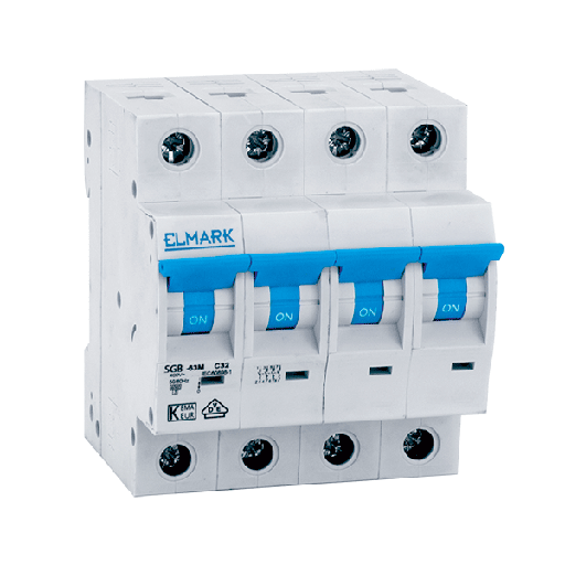 [41440C] MINIATUURSCHAKELAAR C64N 40A 4P 6kA CURVE C