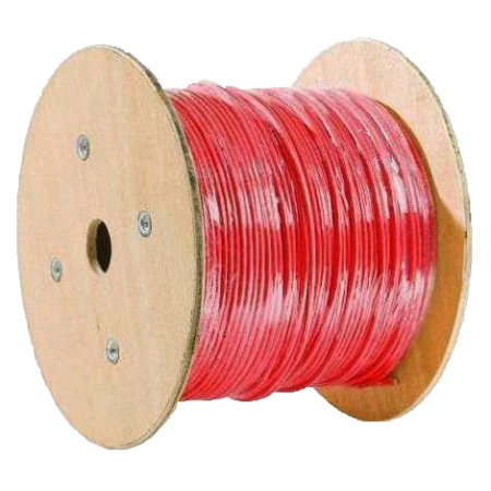 [JH(st)H1X2X0,8+0,8] Fire Detection Cable JH(st)H 1X2X0.8+0.8 Câble d'installation d'alarme incendie blindé rouge CPR classe B2ca s1d1a1 - 100m