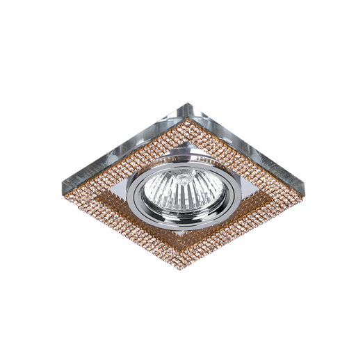 [CR-776S/GD] CR-776S/GD PROJECTEUR CARRÉ MR16 CRISTAL DORÉ