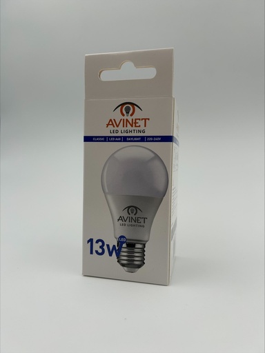 AV-13 13W A60 LED-LAMP VAN KUNSTSTOF E27, verpakking van 10 stuks