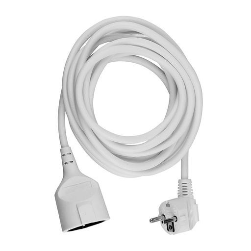 [8836] VT-3006-10 FR VERLENGSNOER (3G1.5MM2X10M) 16A, POLYBEZAK + KAART - WIT