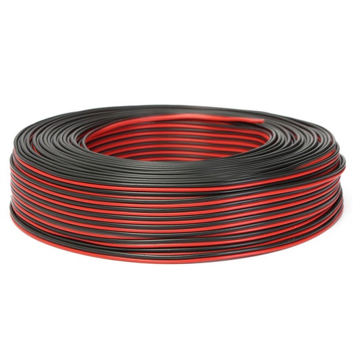 Loudspeaker/Audio Cable, Red/Black  2x 0.75mm²