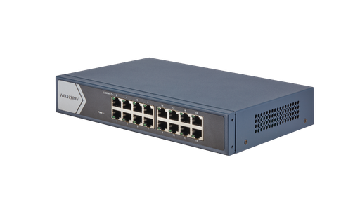 [DS-3E0516-E(B)] Commutateur Gigabit non géré Hikvision DS-3E0516-E(B) 16 ports