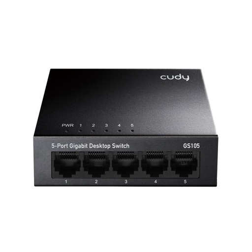 [GD105-EU] Cudy GS105 5-Port Gigabit Ethernet Switch, 10/100/1000 Mbps Ethernet Hub, Plug &amp; Play, Metal Housing