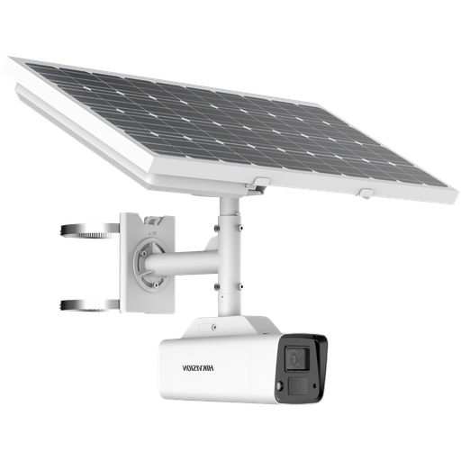 [DS-2XS2T47G0-LD(W)] Hikvision DS-2XS2T47G0-LD(W)H/4G Fixed Bullet IP Camera 4G 4MP ColorVu + White Light 30m Autonomous via Solar Panel
