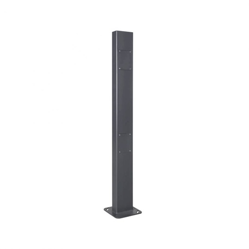 [VK‑POLE‑1.5M‑G] VK‑POLE‑1.5M‑G metalen paal van 1,5 meter in donkergrijs. Gemaakt van Q195-staal. Ontworpen voor het installeren van buitentoegangspanelen en toegangscontrolesystemen.