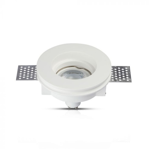 [3652] VT-771 GU10 GIPSFITTING ROND-WIT - Snijmaat Ø103mm