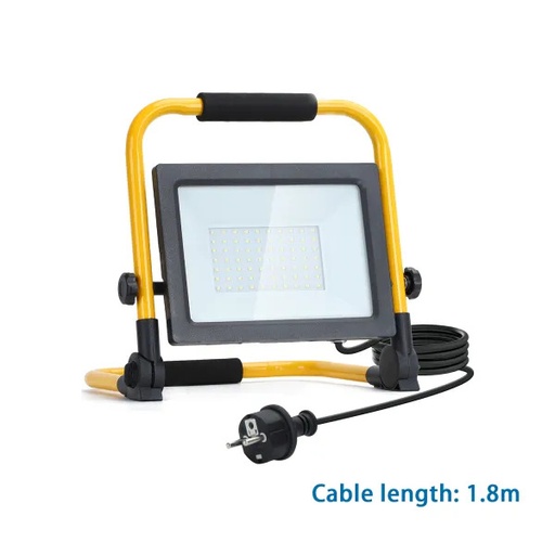 [YRW100-WL76S/H/W] AIGOSTAR LED SCHIJNWERPER 100W 6500K CONFORME À LA NORME DRAAGBARE