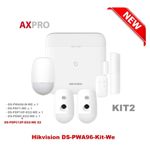 [PWA96-KIT02] Hikvision DS-PWA96-Kit-WE Draadloze Alarmkit 2