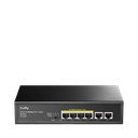 Cudy FS1006P 4-Port 10/100 Fast Ethernet PoE+ Switch with 2 Uplink Ports 60W