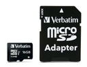 Verbatim 16GB, MicroSDHC, Class 10
