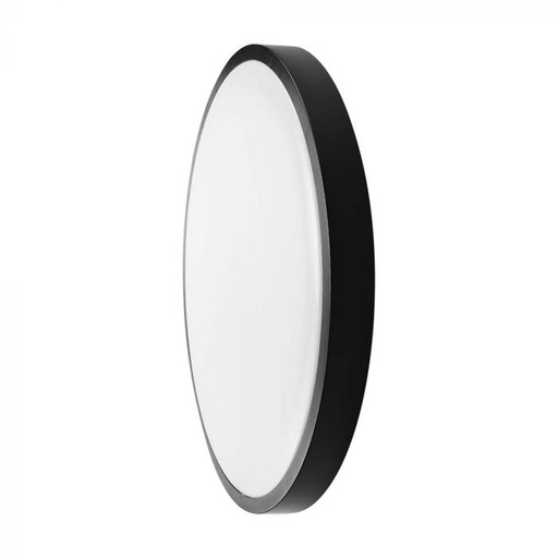 [76371-24] VT-8624-RD 24W 4000K LED-KOEPELVERLICHTING SAMSUNG CHIP ROND ZWART FRAME IP44