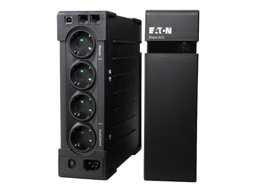 [EL1200USBDIN] Eaton Ellipse ECO 1200 USB DIN UPS AC 230 V 750 Watt 1200 VA USB-uitgangsconnectoren: 8 2U 19&quot; NL/DE-STOPCONTACT