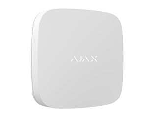 [38255.08.WH1] Ajax LeaksProtect, draadloze waterdetector, wit. Twee AAA-batterijen. Afmetingen: 56 x 56 x 14 mm.
