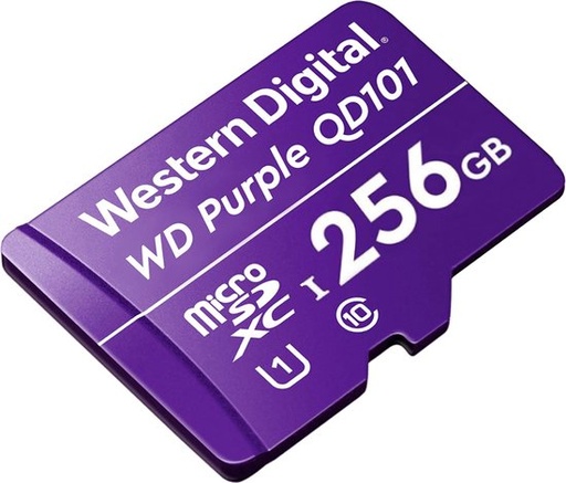 [WDD0128G1P0C] Carte microSDXC Western Digital WD Purple 256 Go Classe C10 pour la vidéosurveillance