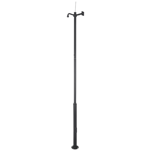 [VK-POLE-G] STAINLESS-GAfgeknotte Mast - 3,5 / 4,5 / 6 m Camera Mast Set Zwart