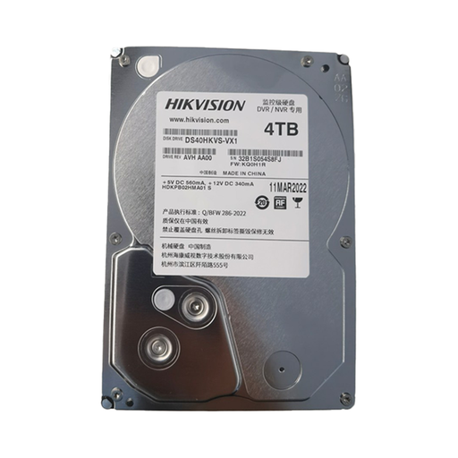 [DS40HKVS-VX1] Hikvision DS40HKVS-VX1 4TB 5400RPM 64M SATA3.0 Surveillance Hard Disk