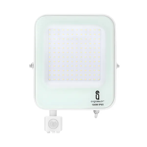 [B10202B67] AIGOSTAR Projecteur LED  avec capteur Blanc Projecteur LED à capteur 100W 8900lm 6500K IP65