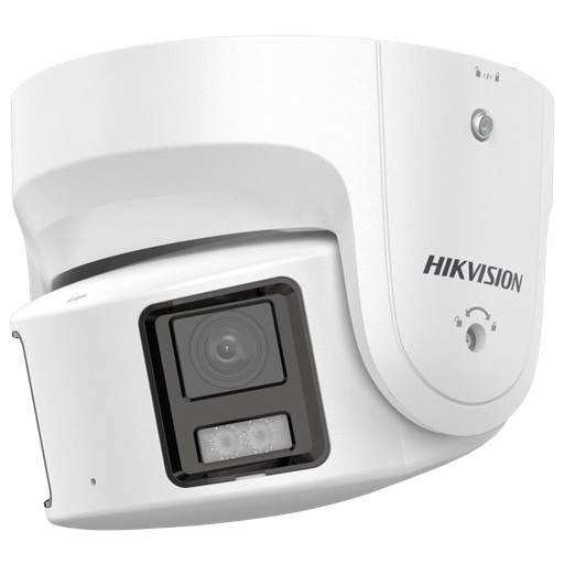 [DS-2CD2387G2P-LSU/SL-W] Hikvision DS-2CD2387G2P-LSU/SL(4mm)(C) 8MP Caméra réseau panoramique  180° avec éclairage hybride intelligent ColorVu, double objectif 4,0 mm 