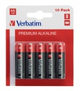 Verbatim Piles alcalines AA, 1.5V, (10 pack) 