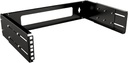Lanview 19" 2U Open Wall Rack with Adjustable Depth 515 x 150-350 x 108 mm