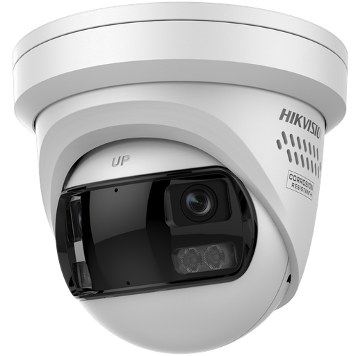 [DS-2CD2387G3P-LIS2UY/SL-WH] Hikvision DS-2CD2387G3P-LIS2UY/SL 8 MP Panoramique 180° ColorVu IP Camera Tourelle Reseau Fixe 2.8mm Blanc