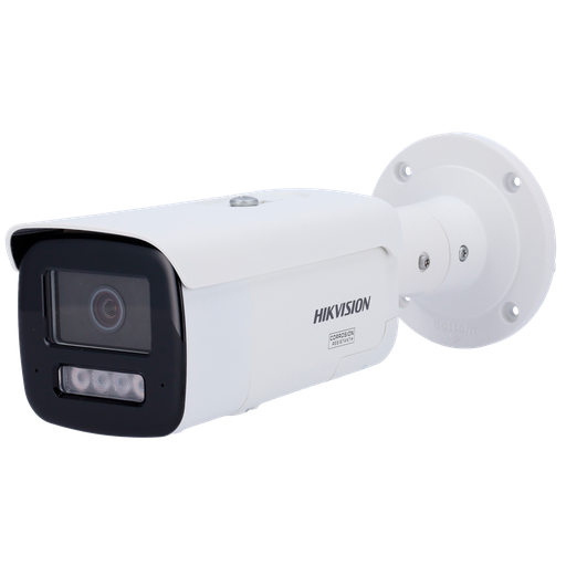 [DS-2CD2T126G3-IS2UY/SL(4mm)] Hikvision DS-2CD2T126G3-IS2UY/SL(4mm) - 12MP Acusense fixed Bullet White network camera with strobe light and audible alert