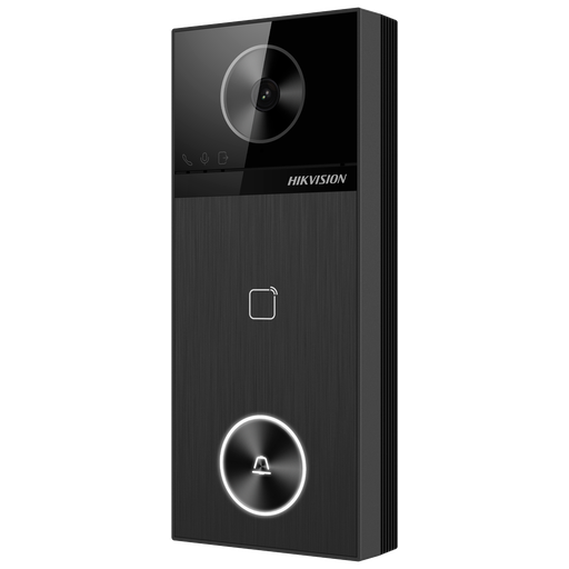 [DS-KV6114-WBE1] DS-KV6114-WBE1 Platine de rue de la villa IP POE Noir - Caméra 4 Mpx Exterieur IP65