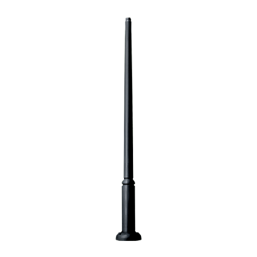 [96EKTOR3000D/BL] EKTOR POLE 3000 mm without door, black