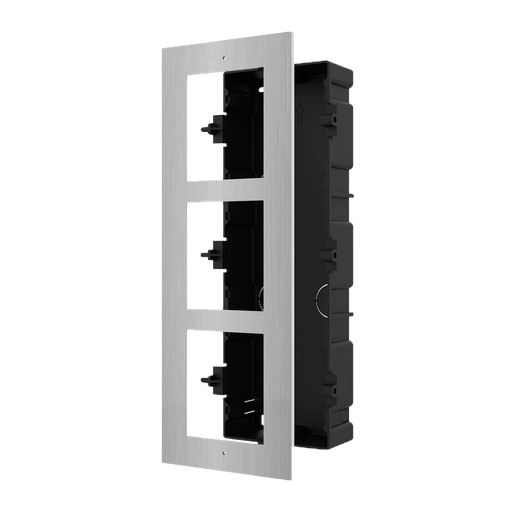 [DS-KD-ACF3/S] Hikvision DS-KD-ACF3/S Flush mounting 3 Module  stainless steel 