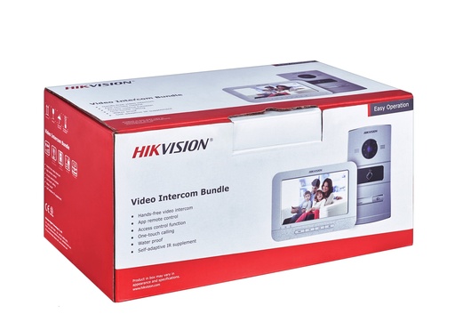 [DS-KV8102-IM-SET] Hikvision DS-KIS601 Villa IP videophone kit - 1 button 1.3 MP 7&quot; White